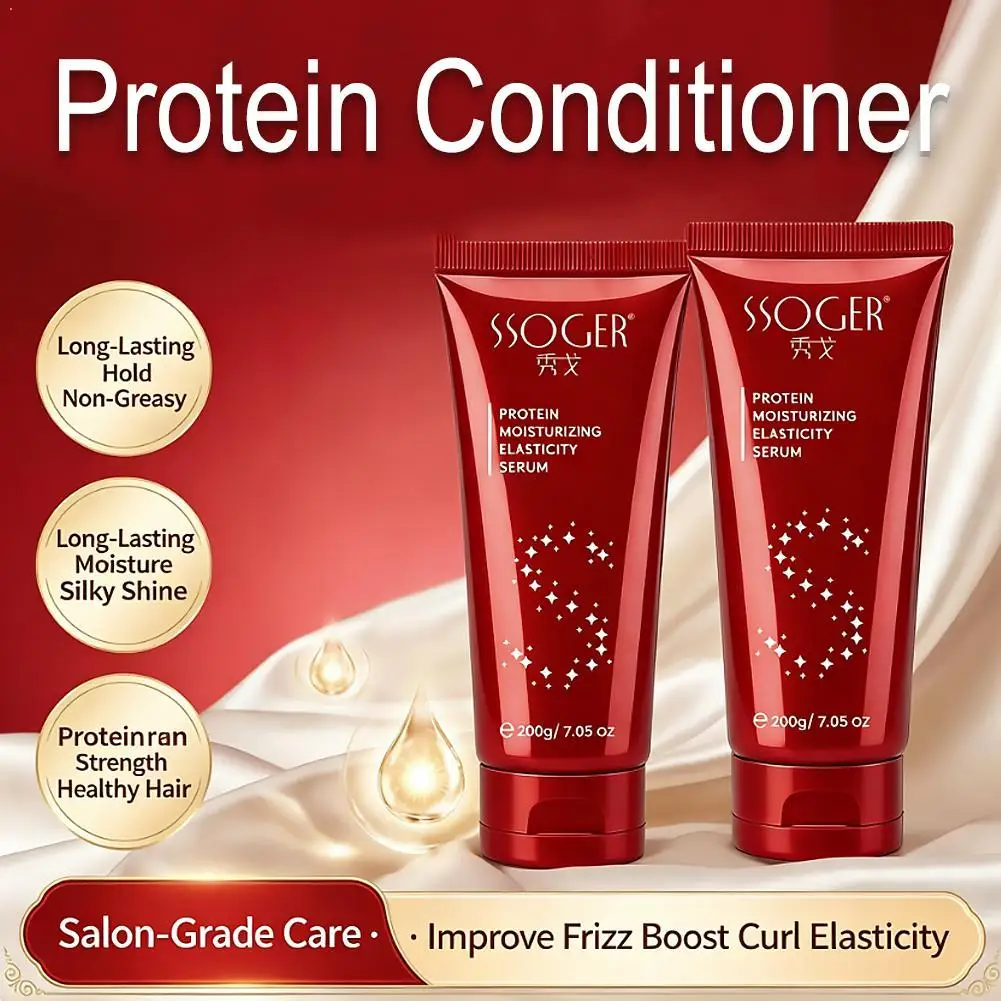 Protein Moisturizing Hair Serum No Wash Hydrating Conditioning Care,  Controls Frizz & Protects Heat Smoothing Hair Mask
