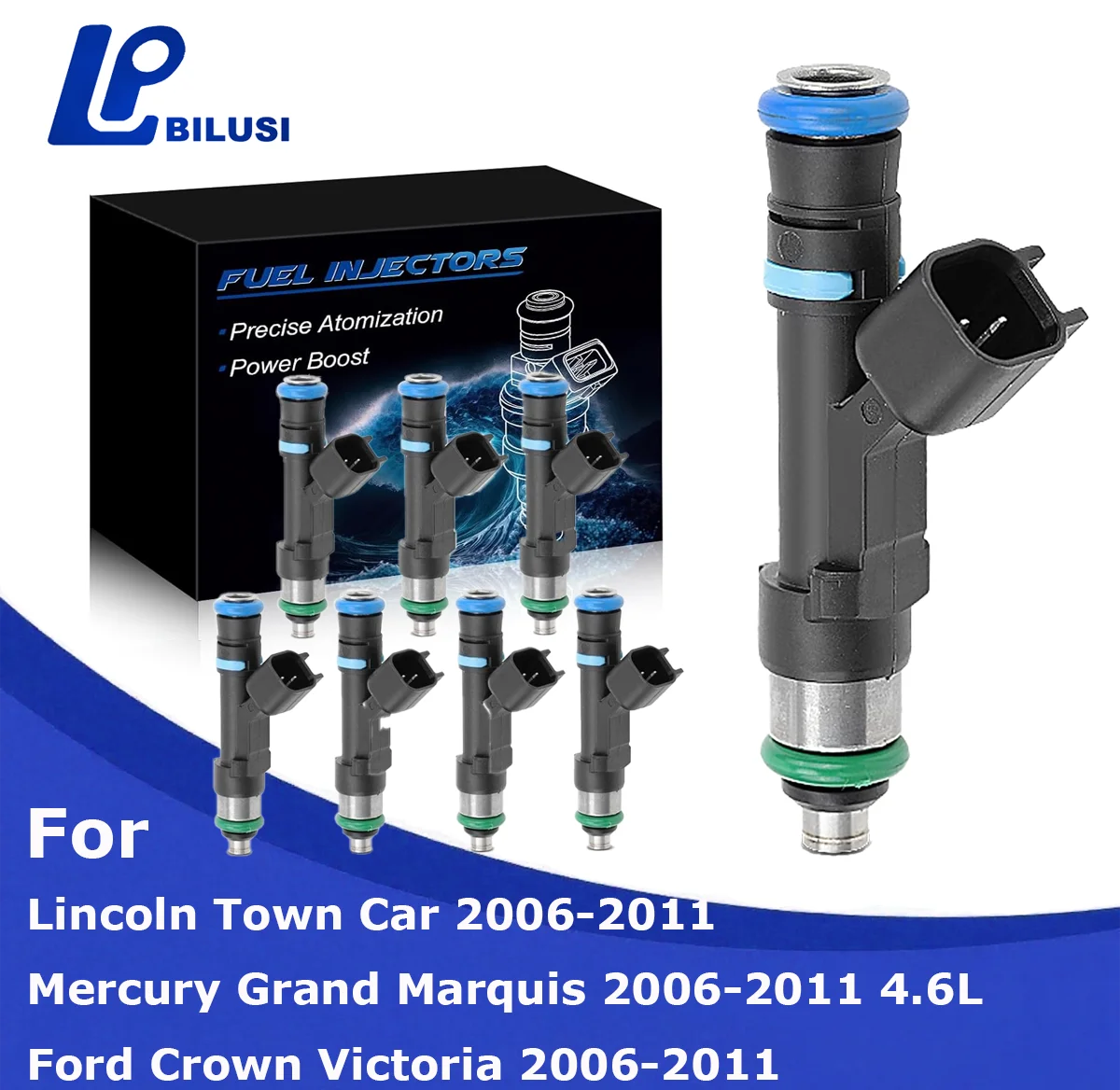 

Bilusi Fuel Injectors For Ford Crown Victoria Lincoln Town Car Mercury Grand Marquis 2006-2011 4.6L 0280158089