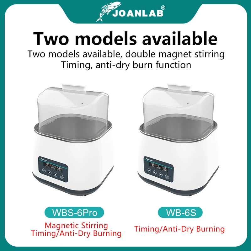 JOANLAB Water Bath With Magnetic Stirrer Digital Display Thermostatic Heat Collection Magnetic Stirrer Laboratory WBS-6Pro