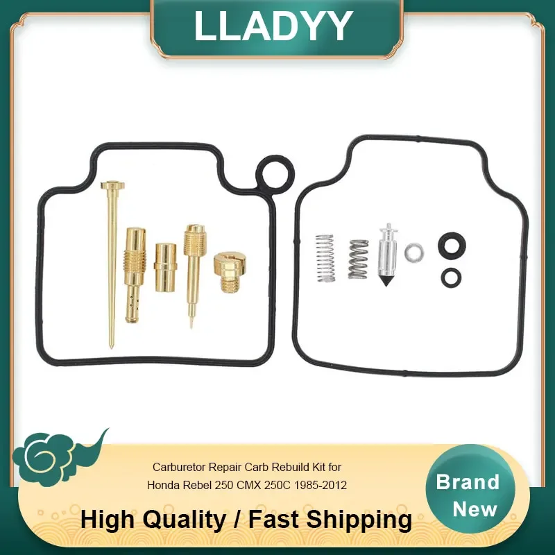 Carburetor Repair Carb Rebuild Kit for Honda Rebel 250 CMX 250C 1985-2012