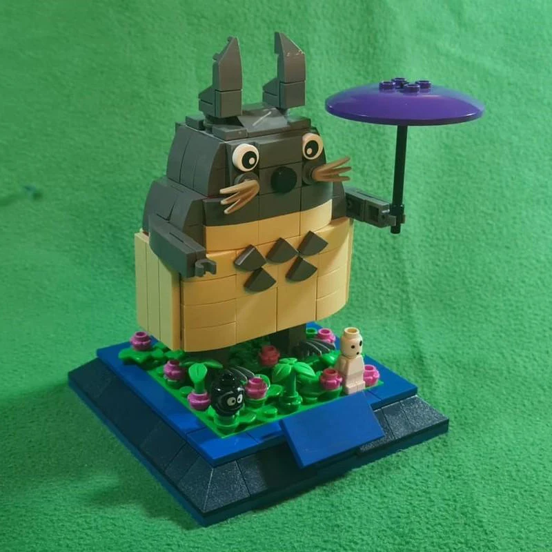 

314 шт. MOC Ghibliess, новый сосед Тоторо, скульптуры, строительные блоки, рождественский подарок, креативный коллекционер для снятия стресса для взрослых