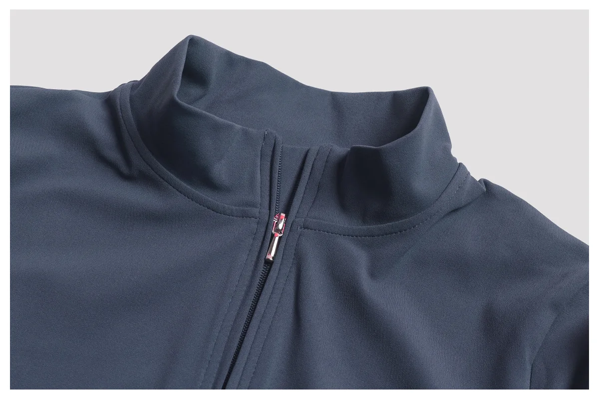 Neuer Reißverschluss-Jumpsuit mit Schlaghose Damenkleidung Sportbekleidung Gym Yoga Sportsets Spandex Nylon Trainingssets Damen Trainingsanzug – Detail 23