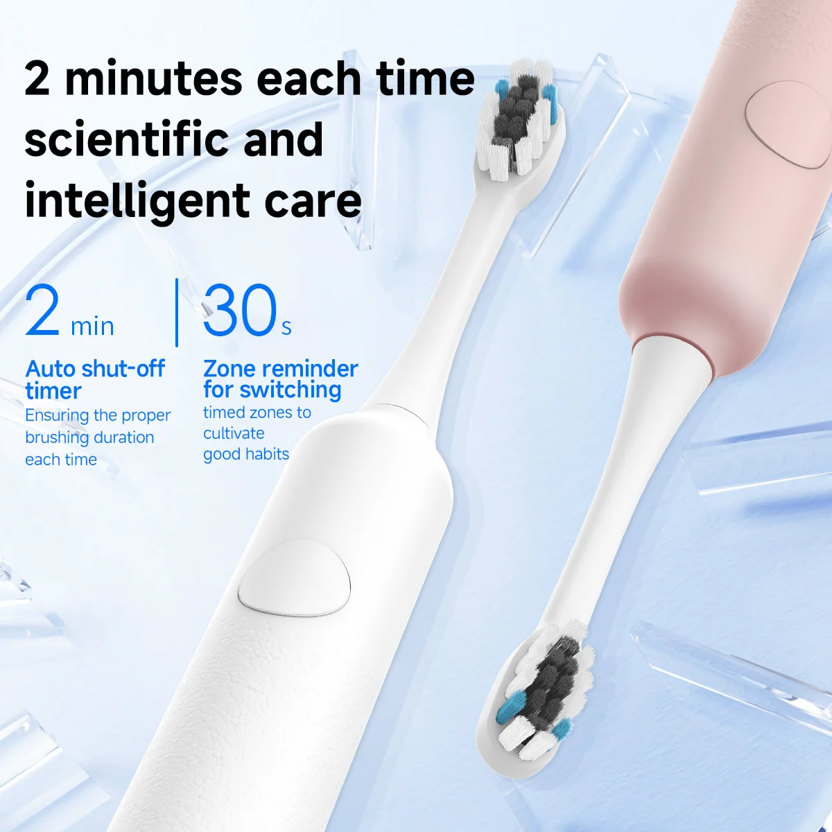 escova de dentes elétrica, escova vibratória sônica, modo de 3 engrenages, carregamento usb, ipx7, à prova d'água, aparelhos de cuidados pessoais