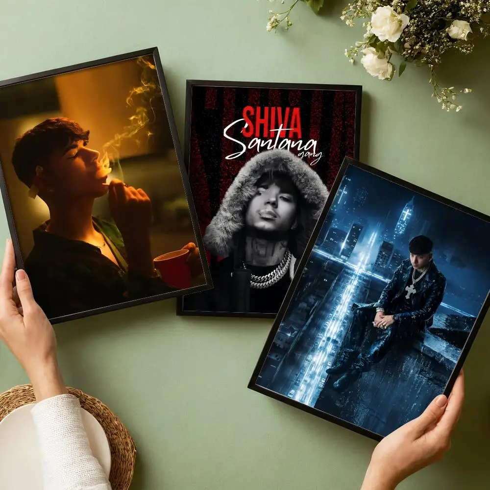 Rapper S-Shiva Milano Angels Poster Waterproof Wall Art Sticker for Home Bar Decoration, Self-Adhesive Room Wall Decor Mural