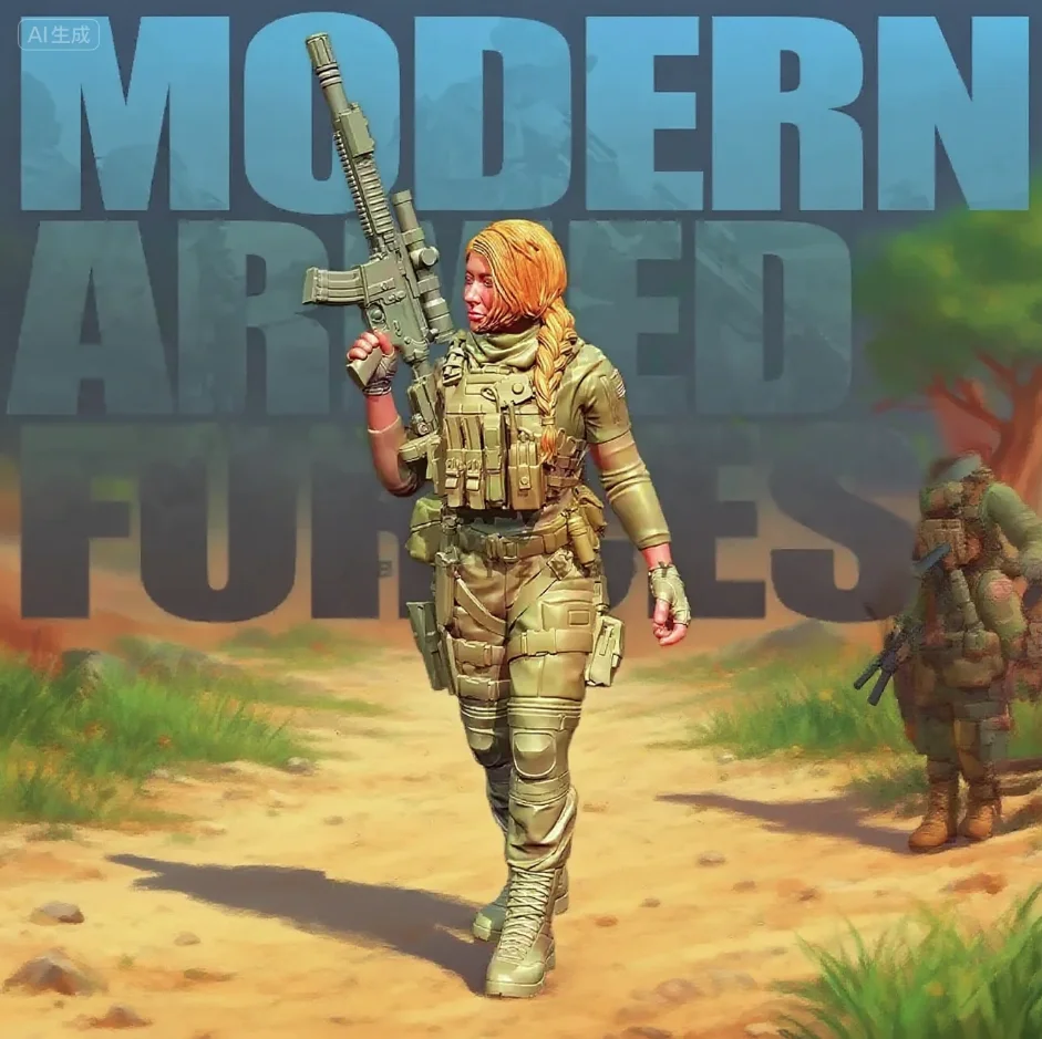 

The height of man 25mm 38mm 50mm Resin soldier self-assembly and coloring（3D Printing ） TD-7488/3D