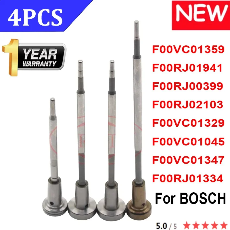 4PCS F00VC01359 F00RJ01941 F00RJ00399 F00RJ02103 F00VC01329 F00VC01045 F00VC01347 F00RJ01334 For BOSCH Diesel Engine Valve