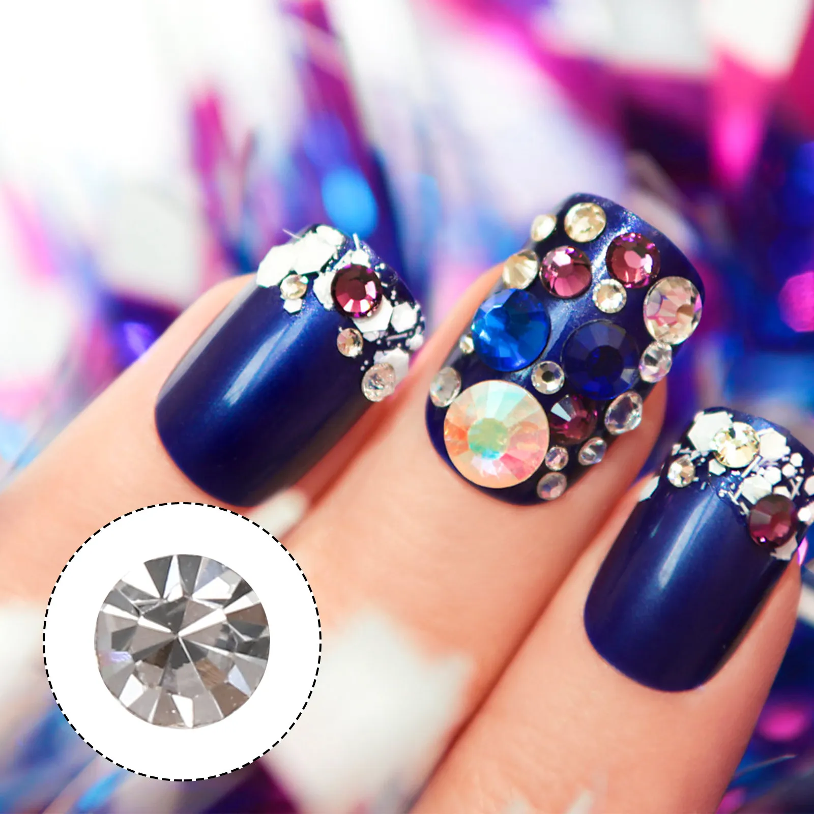 Premium Glass Rhinestone Charms for Nail Art DIY Crafts Manicure Decorations Phone Case Accessories Headdress Ornament