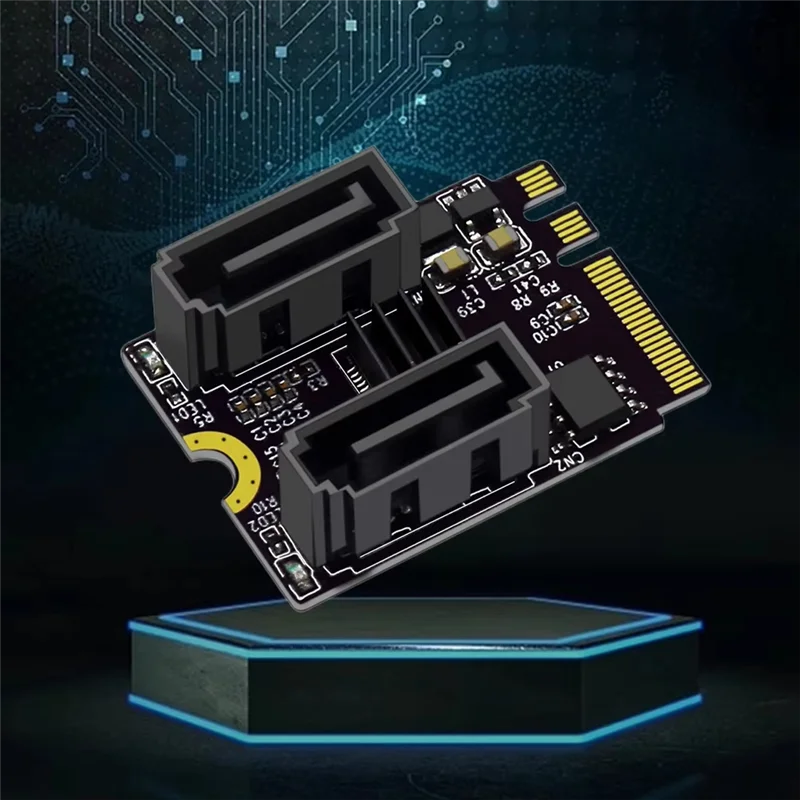 

Professional 5PCS M2 To SATA3.0 Expansion Card PCI-E3.0 KEY A+ E WIFI M.2 To SATA Expansion Card Adapter Without Driver Installa
