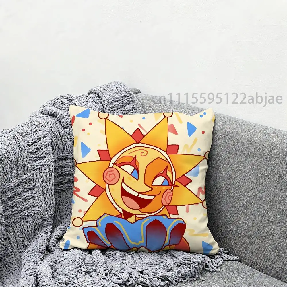 S-Sundrop Throw Pillow Case 40x40cm Decoration DIY Square Chair Pillowcase Pad Cover