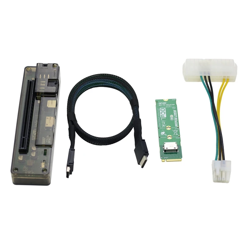 Beast oculink pci-e 4.0 x4 placa de vídeo externa para laptop, doca de placa gráfica, estação de encaixe para laptop para interface oculink