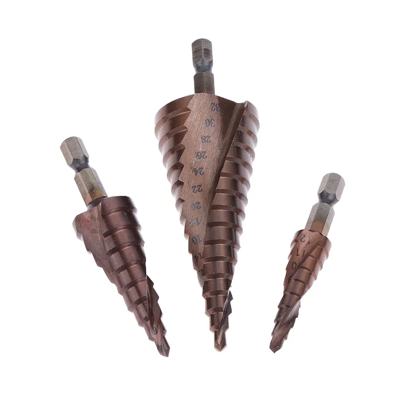 

M35 Cobalt 9/15-Step Spiral Flute Step Drill Bit with Hex Shank for Stainless Steel and Metal 1Piece