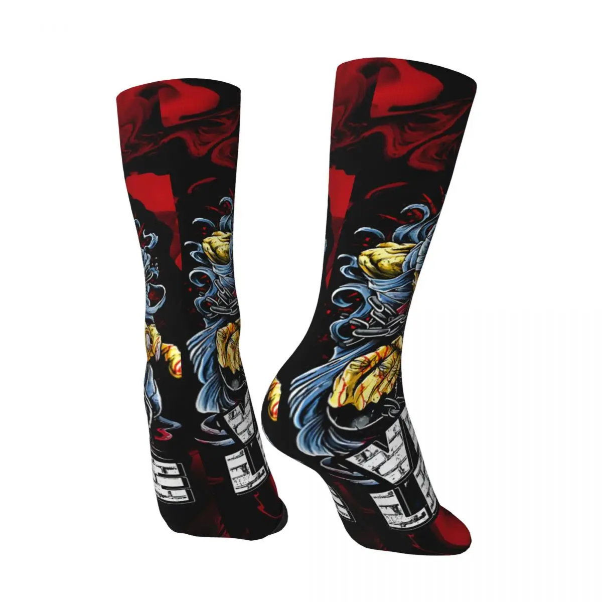 Harness More Men's Socks Retro Harajuku Vio Lence Street Style Novelty Pattern Crew Sock