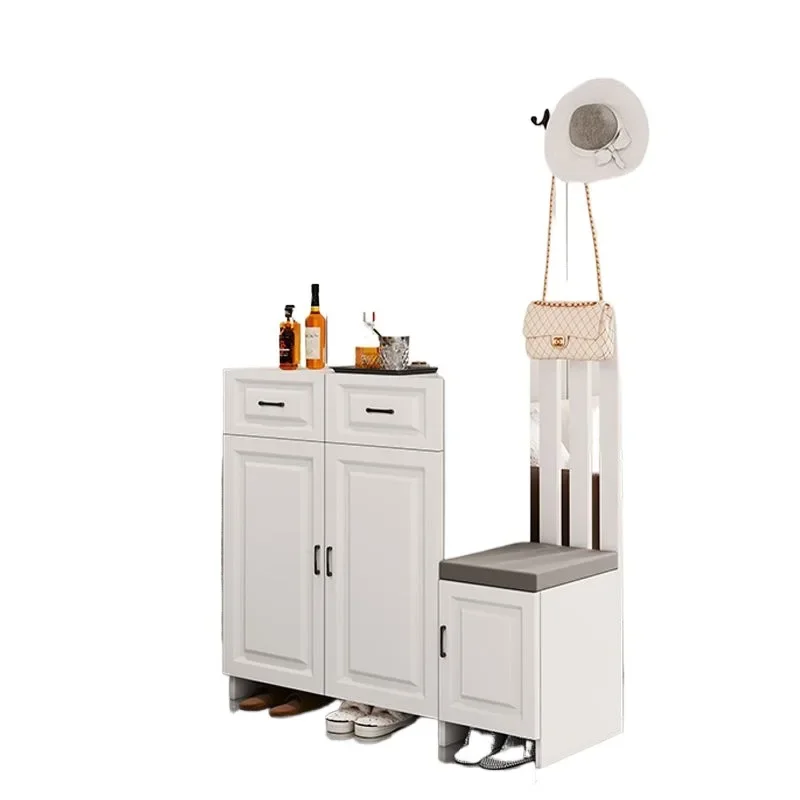 Light luxury door cabinet, shoe cabinet integrated household locker, screen partition, living room shielding cabinet, modern