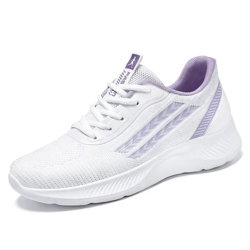 Casual Sneakers Lace-up Mesh Running Shoes Women's New Trendy Breathable Breathable Antiskid Casual Comfortable Sneakers