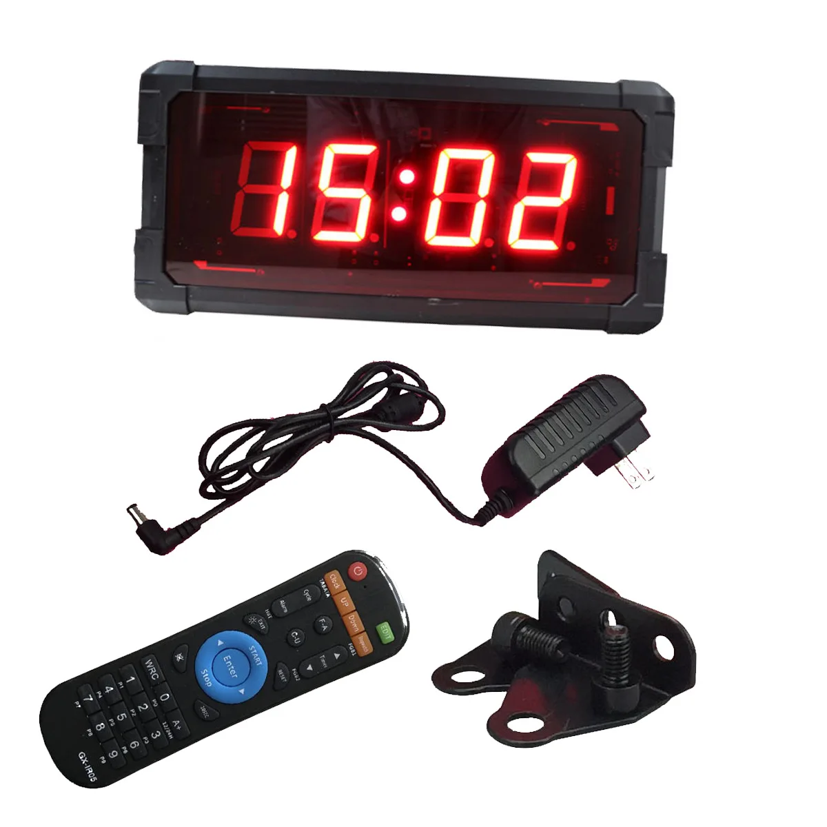Electronic digital timer Double-sided meeting Red Adjustable with remote control