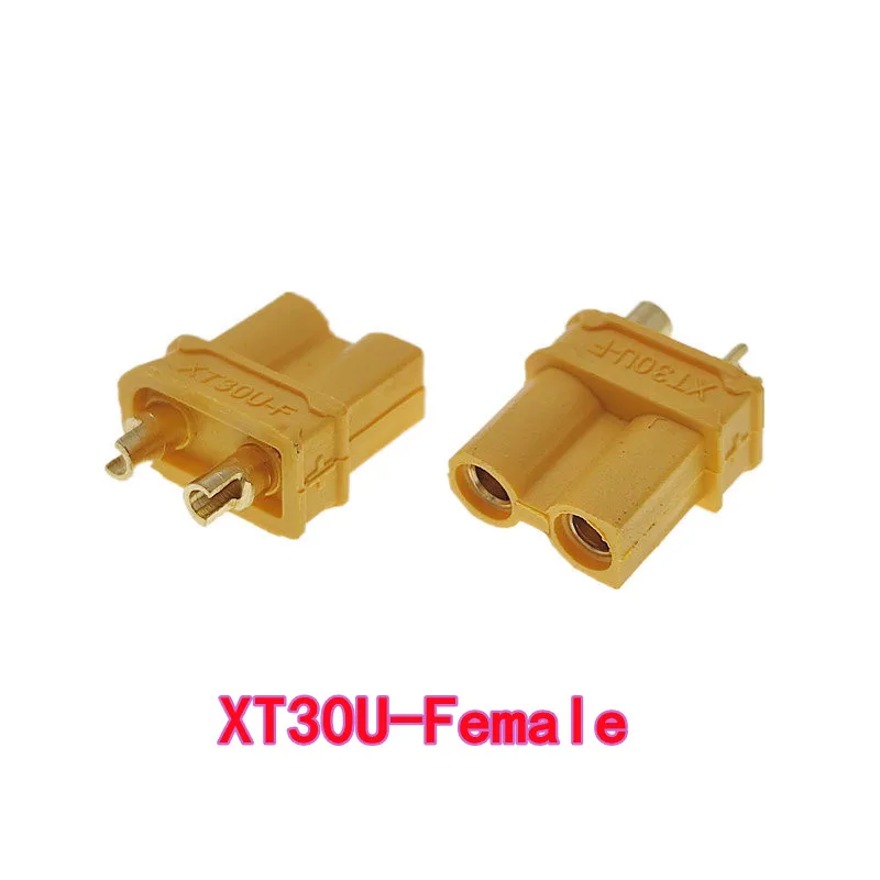 10PCS XT30U-M/F Male/Female Aeromodel Plugs and Sockets Charging Port Mating Connectors
