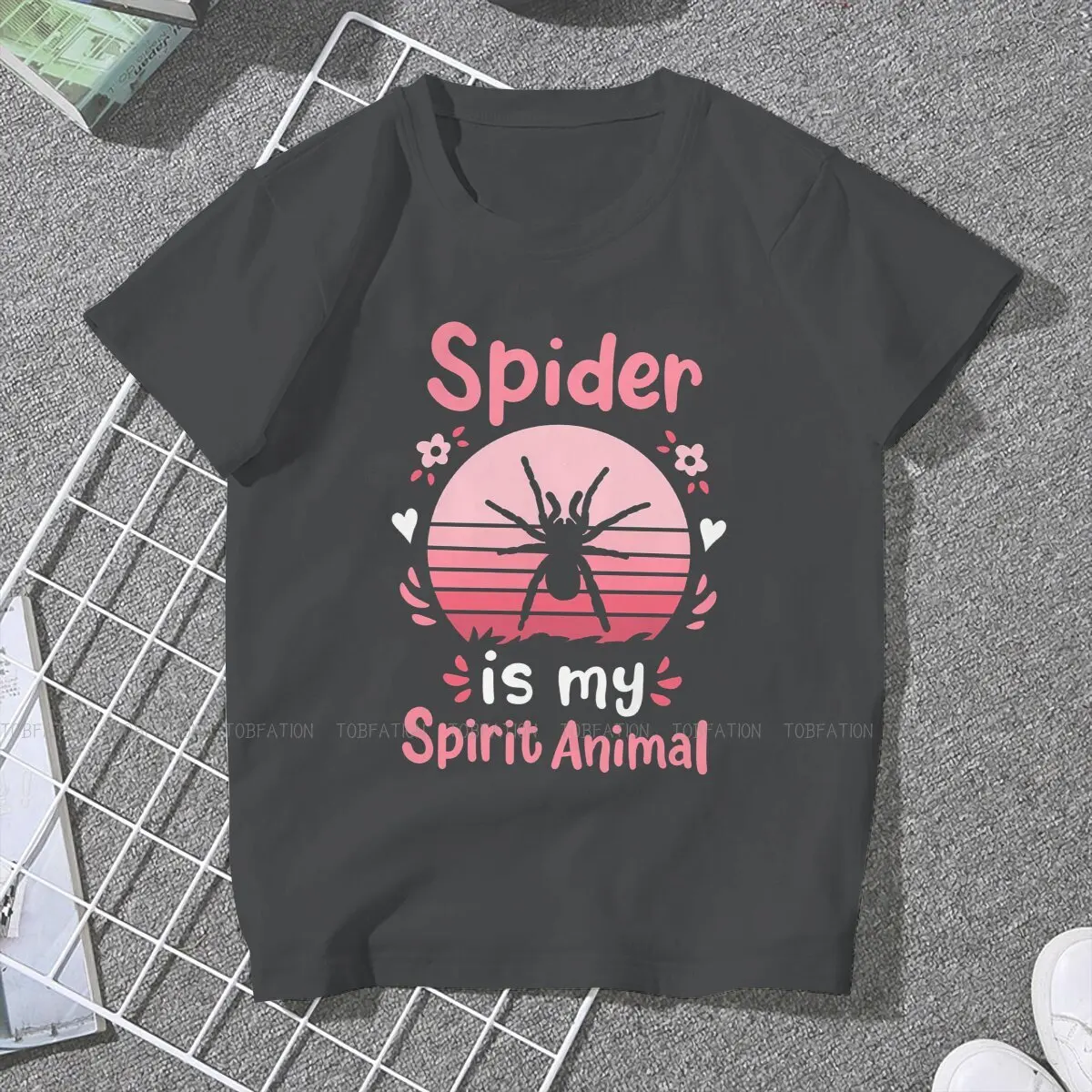 Scary Spider Animal Crewneck TShirts Spirit Distinctive Homme T Shirt Funny Tops