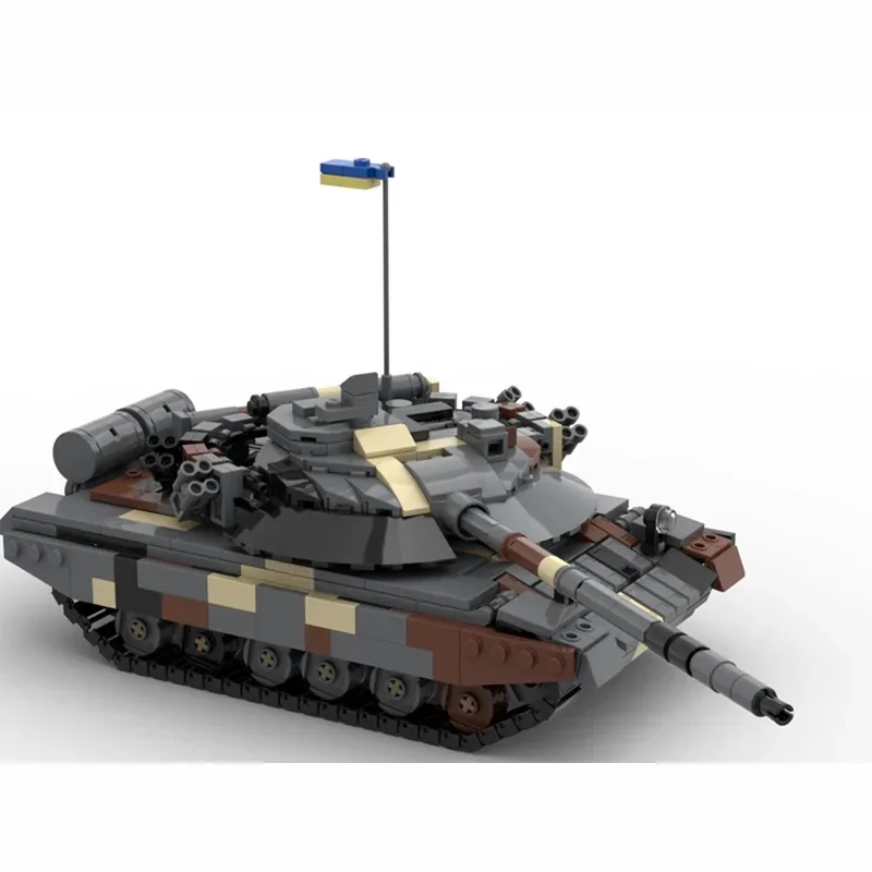 Blocos de construção MOC T64 modelo de tanque série militar presente criativo conjunto de construção de quebra-cabeça