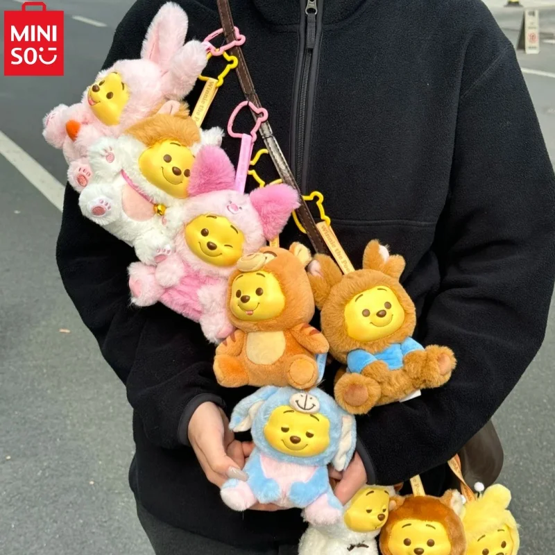 Origin Miniso Blind Box Pooh Bear Series Hipper Naughty Party Vinyl Soft Pendant Children'S Toy Cute Model Birthday Gift Toys