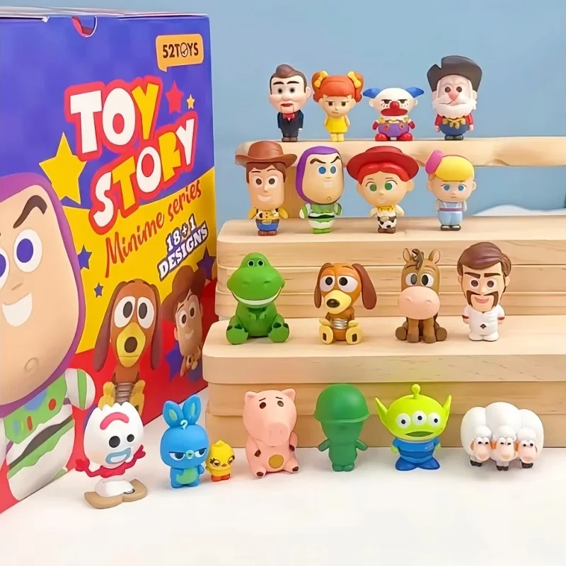 Genuine 52toys Toy Story Minime Series Cute Blind Box Figurines Toy Anime Figure Decorative Ornament Collectible Gifts Toys