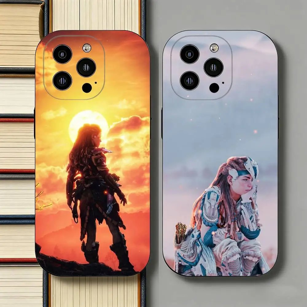 

Game H-Horizons Z-Zero Dawn Slim Back Phone Case for iPhone 17 Air 16 Pro Max 16e 15 Plus 14 13 Mini 12 11 Protective Cover