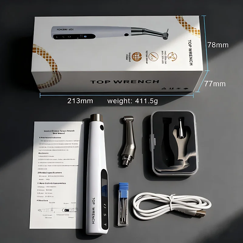 Portable Wireless Electric Dental Implant Torque Driver Wrench For Implant Surgery With 16Pcs Screws Kit Quality Dental Tools