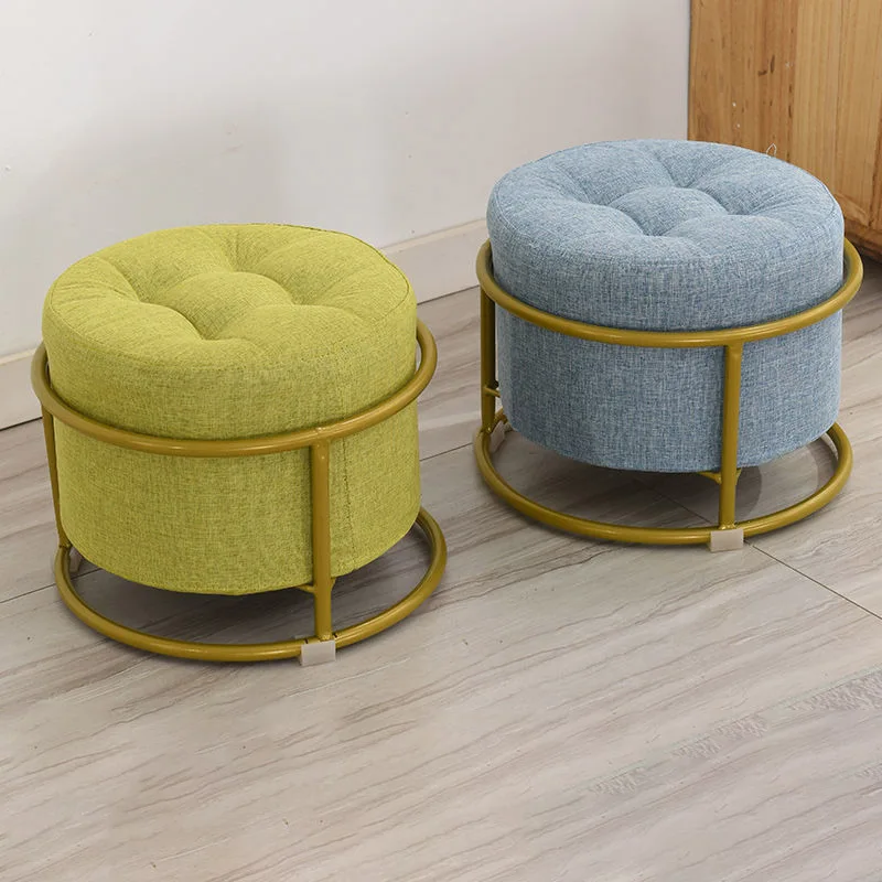 Household Small Stool Living Room Furniture Coffee Table Stool Low Stool Sofa Stool Ottomans Door Change Shoe Stool Round Stool