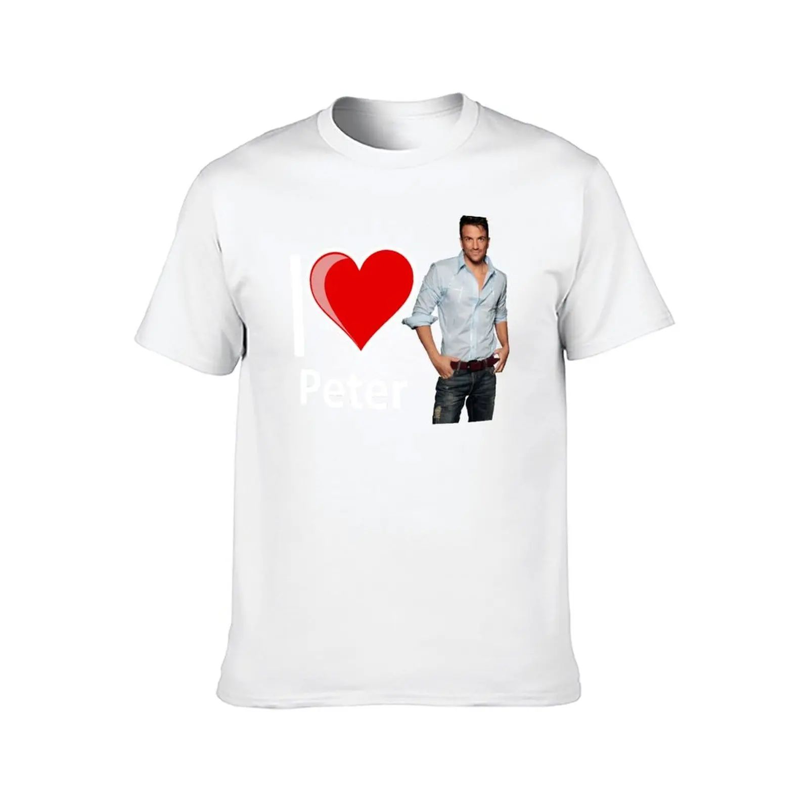 أنا أحب بيتر أندريه تي شيرت تي شيرت للرجل القطن الناعم تي شيرت الرجال 100% القطن الفاخرة العلامة التجارية تي شيرت #2