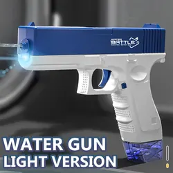 2024 Explosive children's manual Glock water gun continuous water gun beach mini water gun