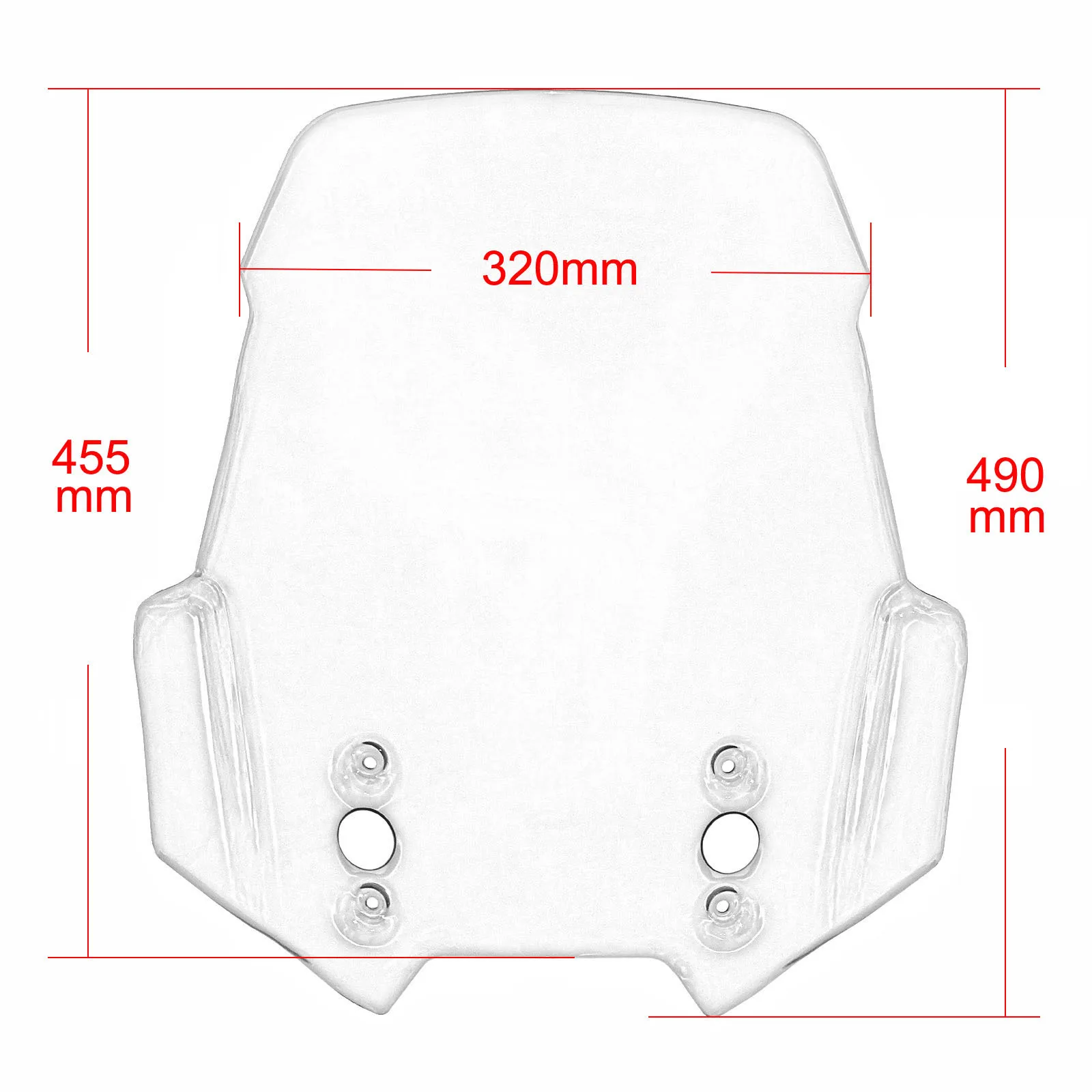 waase Windshield For Kawasaki Versys 650 2015 2016 2017 2018 2019 2020 2021 Windscreen Airflow Wind Deflector Viser Visor Glass