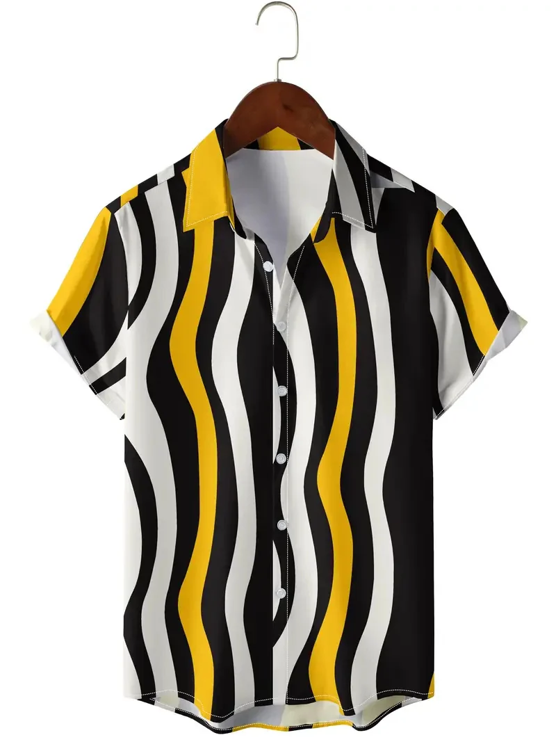 

Men's patterned shirt with printed pattern, outdoor long sleeved clothing, casual wear