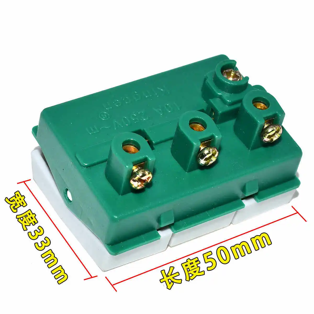Bathroom heater switch with 3 functions: heating bulb, 3-position 3-key 3-segment 3-way wall-mounted power switch accessory