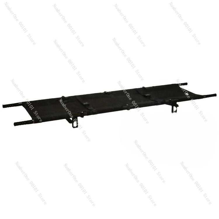 Fire Rescue Four-fold Stretcher | Thickened aluminum alloy portable emergency stretcher cart