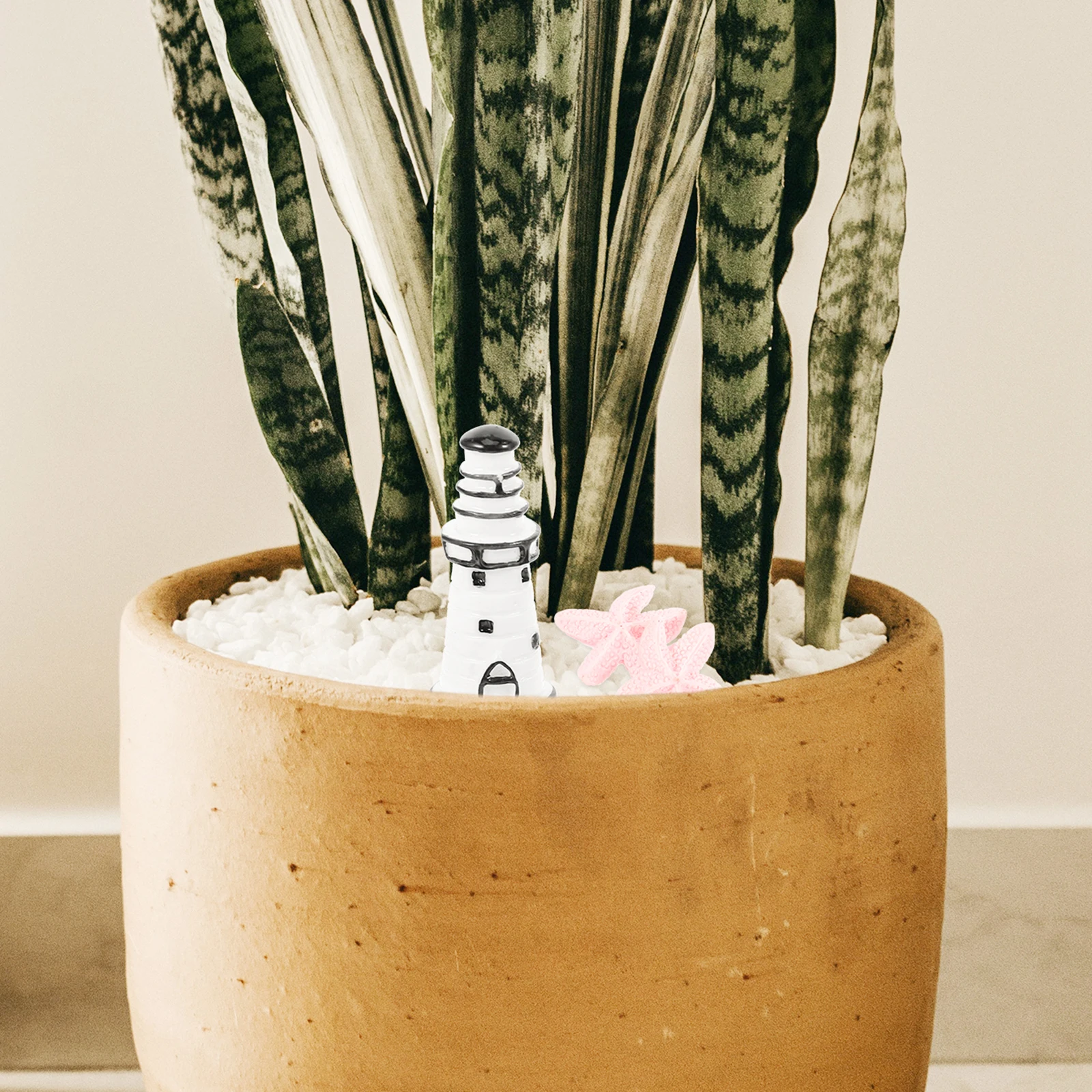 

1 set 1 Set Of Moss Micro Landscape Bonsai Pot Mini Beach Style Decoration Kids Pretend Play Micro Scene Layout Props