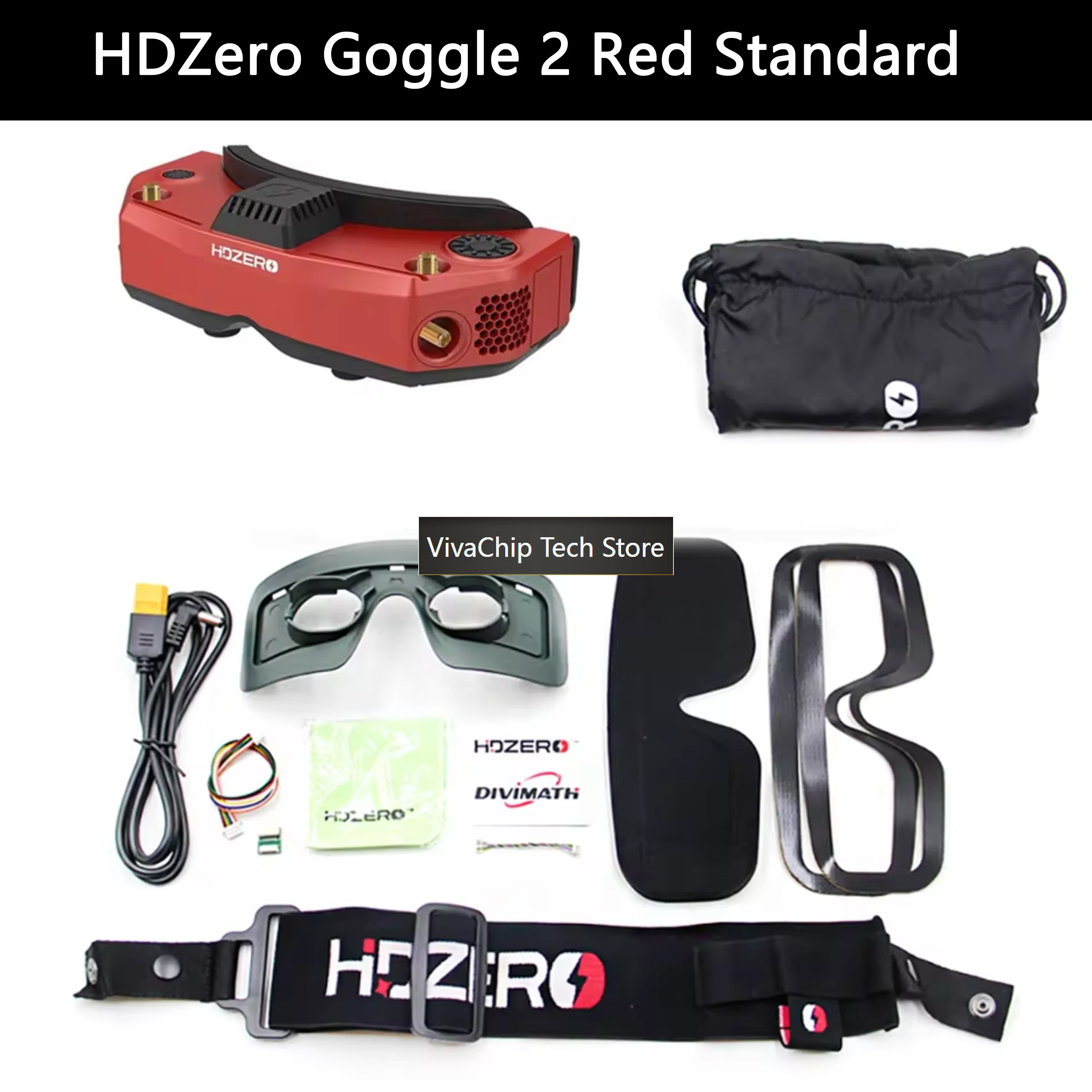 VivaCTHDZero Goggle 2 HD Digital Video Transmission Goggles Low Latency Customized Lenses
