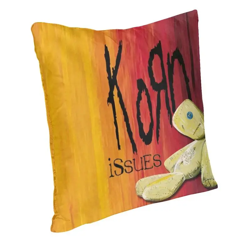 Industrial Metal Rock Band Korns Cushion Cover Sofa Home Decorative Square Throw Pillow Cover 45x45cm