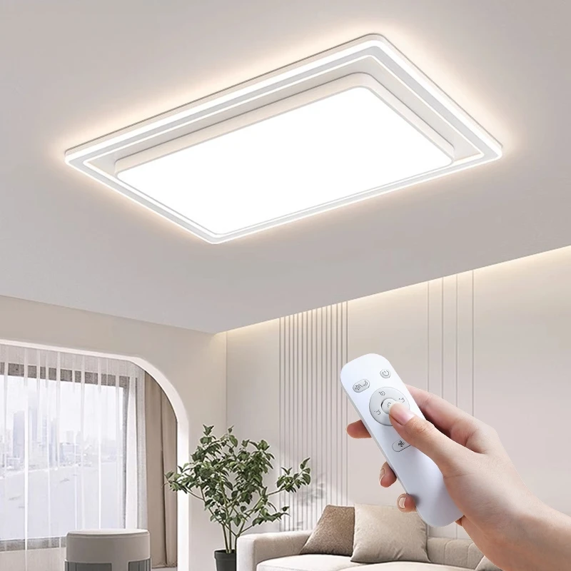 

Nordic Designer Remote Control Living Room Light Creative Side Illuminated LED Ceiling Lamp Home Decor Children's Bedroom Study