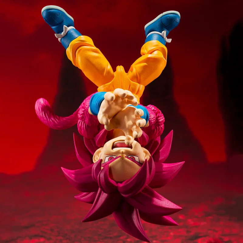 Dragon Ball DAIMA Super Saiyan 4 Original BANDAI S.H.Figuarts Son Gokuu DAIMA Action Figures Collection Model Statuette Gift