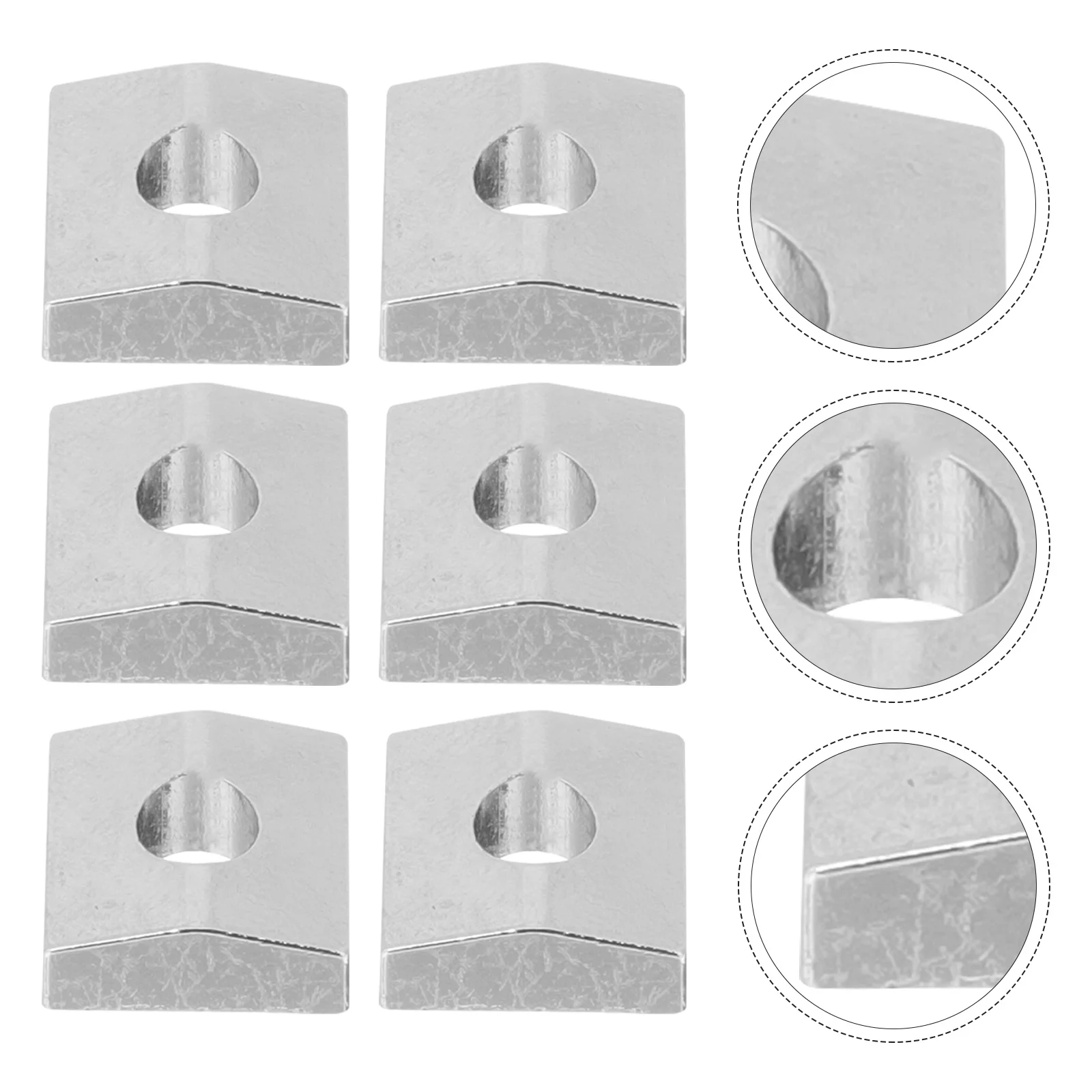 

15Pcs Metal Guitar String Block Locking Nut Clamp for Double Rocker Bridge Saddle Repair Parts Electric Guitar Supplies