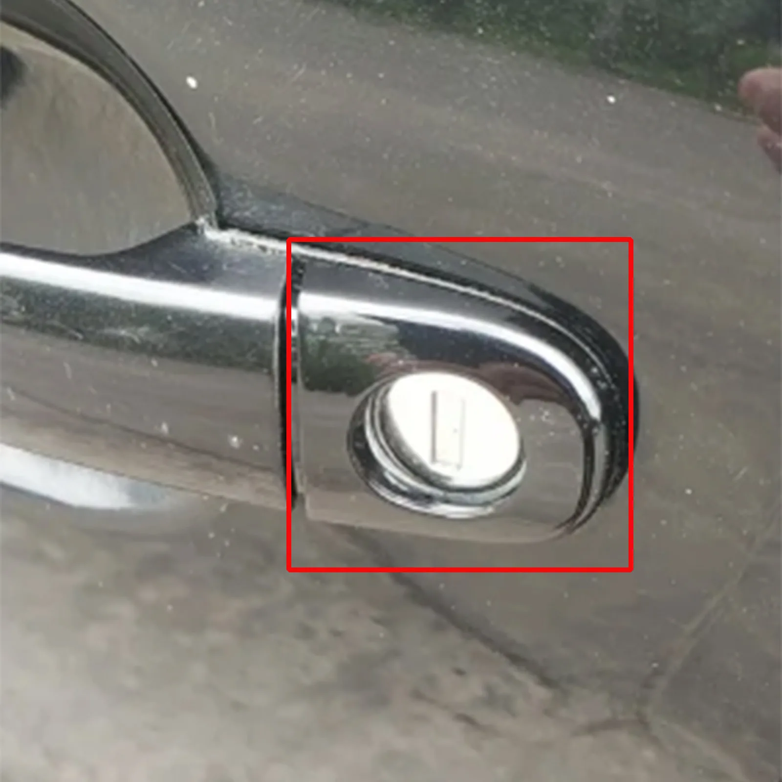 Drivers Front Exterior Left Door Handle Lock Key Hole Cap Black Plastic Car Accessories For VW Polo Jetta up! 6R4837879A