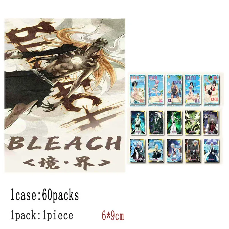 

Origional Bleach Collection Card Sand 6cm*9cm Flow Acrylic Refrigerator Magnet Various Process Equisite Playing Games Cards Kid