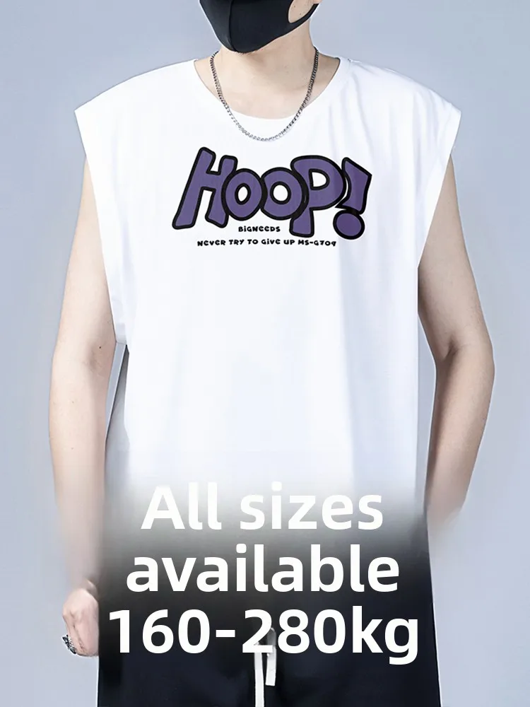 

Loose Fit Men's Summer Svel Sportswear Tank Top Large Size Comfortable Breathable Cotton Polyester Blend Base Layer T-S...