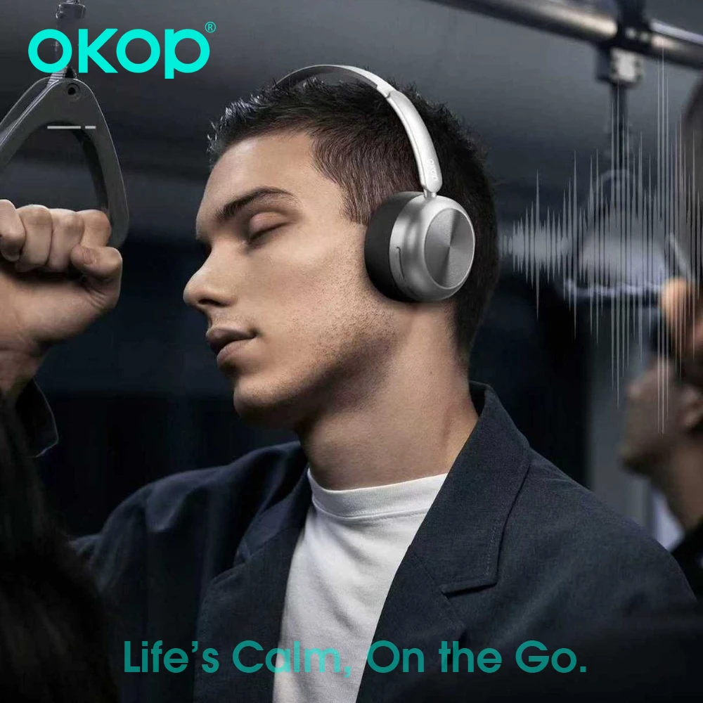 

OKOP Bluetooth Headset,Noise Reduction Headset,Super High Sound Quality Headset Wireless HeadphonesBluetooth Headphones Air Pods