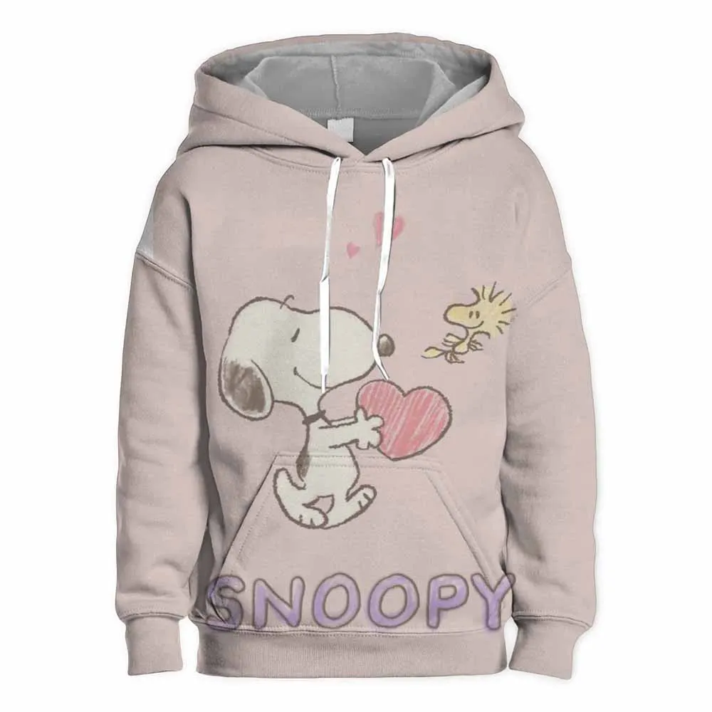 Boys\' Spring Autumn Cartoon Hoodies Cute Snoopy Print Children\'s Clothing Comfortable and Casual Girls\' Sportswear Coat