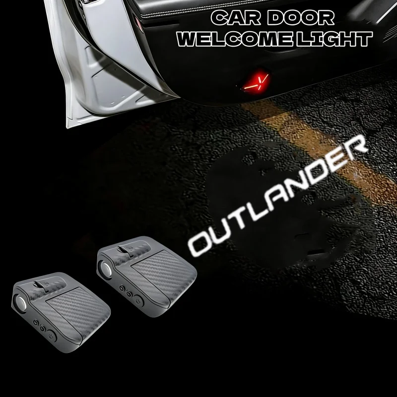 

2pcs LED Wireless Car Door Welcome Logo Lamps Projector Light for Outlander ASX L200 Colt Triton PHEV Lamp Auto Accessories