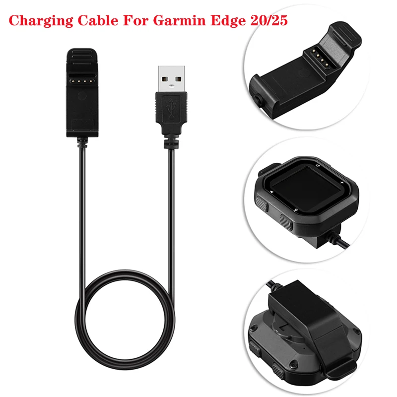 

1M Charging Cable for Garmin Edge 25 GPS Bicycle Meter Charging Cable for Garmin Edge 20 Riding GPS Tracker Charge Date