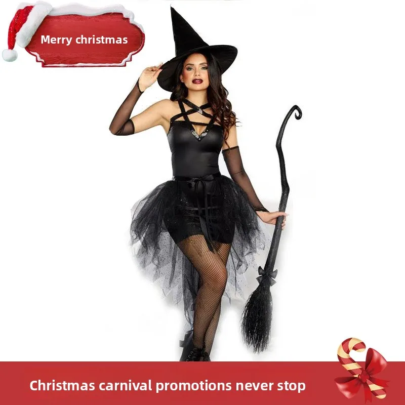 ハロウィン悪魔魔女コスチュームネクロマンサーテーマ女性用ドレス仮面舞踏会ガウンフェスティバルパーティーウェア伝統的なステージ衣装