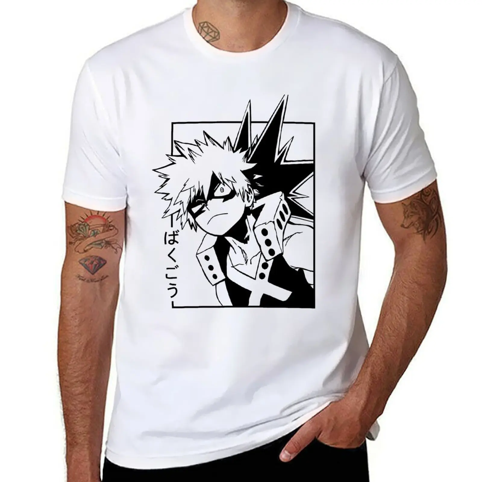 

Bakugo T-Shirt Work Wear Simple Tee Shirt