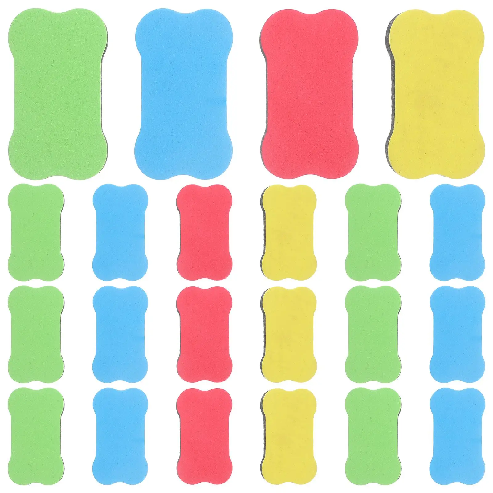 24pcs Whiteboard Eraser Magnetic School Office Supplies Lightweight Kids Teacher Home Classroom Accessories