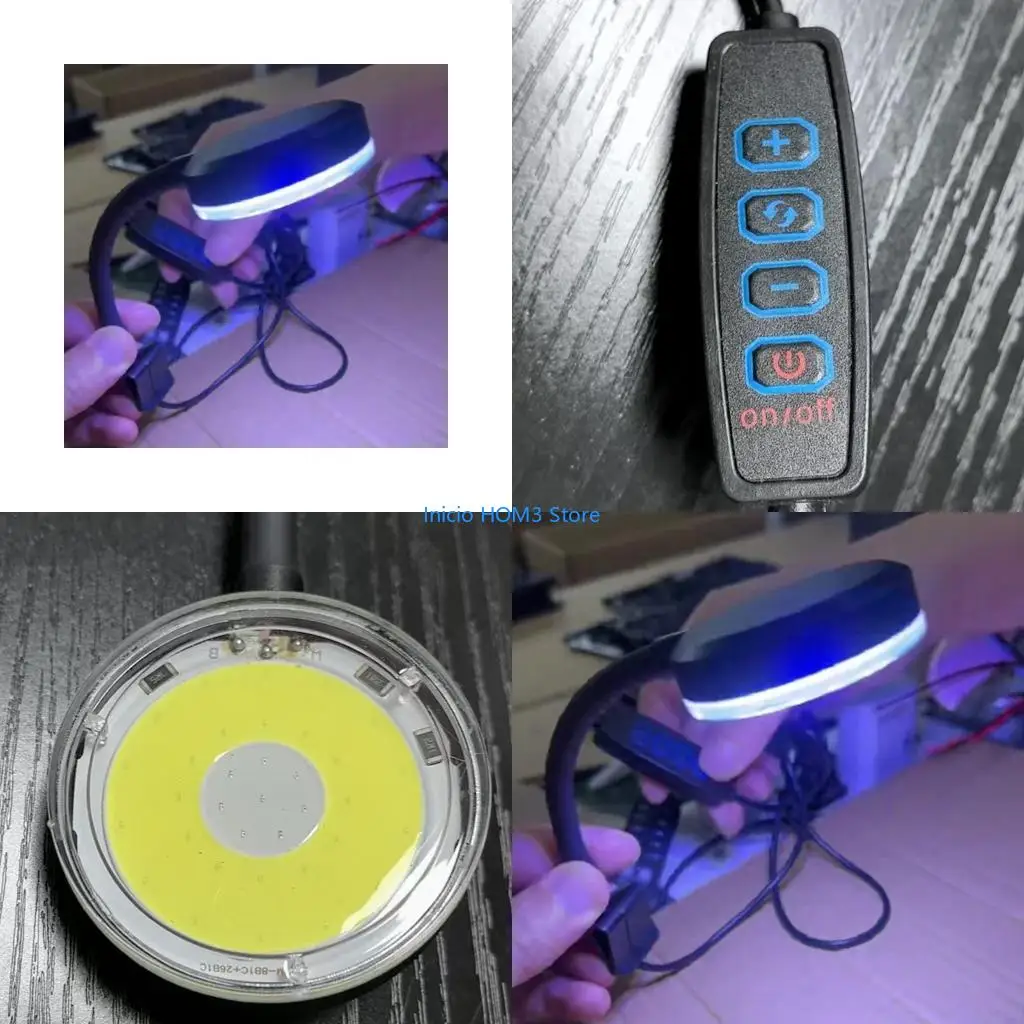 A5YD Full Spectrum LED Fishtanks Light With USB Design Flexible Easy Installation Aquarium Lamp For Home Aquariums Lighting